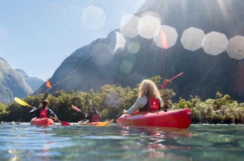 Kayakers in Harrison Cove