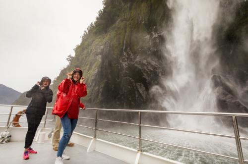 Milford Sound Nature Cruise at the Stirling Falls